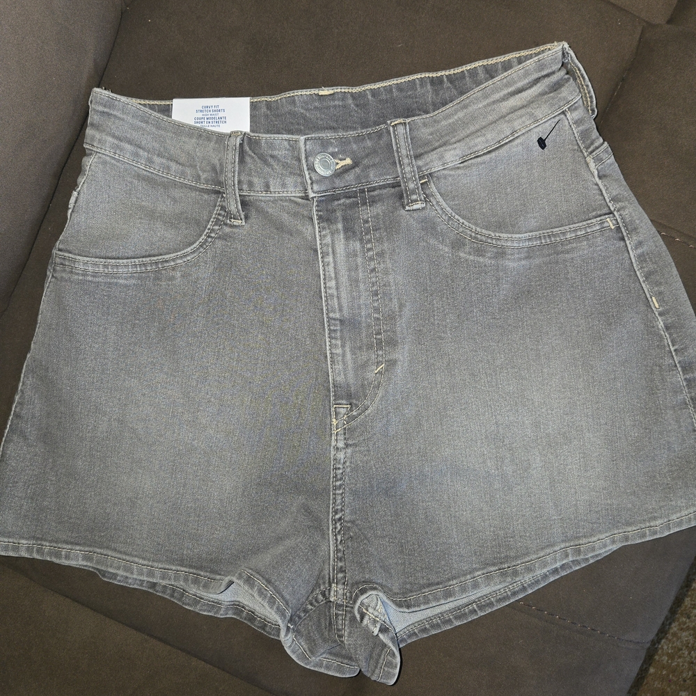 H&M High Waist Gray Women's Shorts